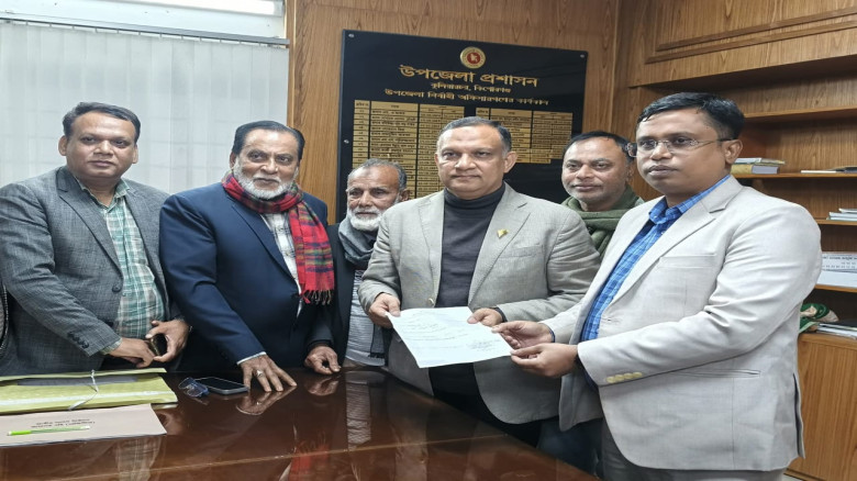 মনোনয়নপত্র দাখিল করেছেন ভৈরব-কুলিয়ারচর আসনের বিএনপি মনোনীত প্রার্থী শরিফুল আলম