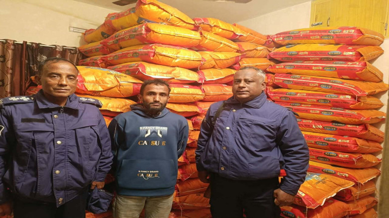 নরসিংদীর বেলাব থানা পুলিশের অভিযানে ১৪৩ বস্তা জিরাসহ ট্রাক জ