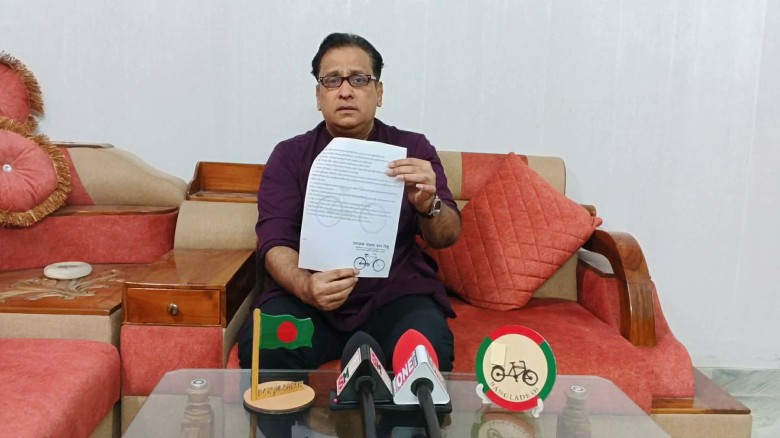 টাঙ্গাইল-৬ আসনে বাইসাইকেল মার্কার প্রার্থী তারেক শামস খান হি