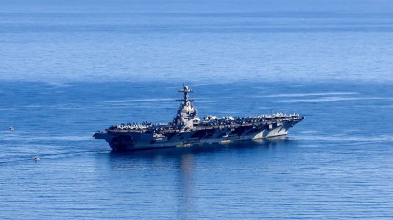 মার্কিন রণতরি ইউএসএস জেরাল্ড ফোর্ডে আগুন, আহত দুই সেনা