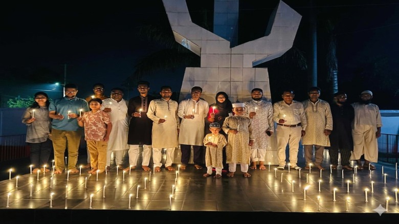 হালুয়াঘাটে গণহত্যা দিবস-২০২৬: শহীদদের স্মরণে মোমবাতি প্রজ্জ্