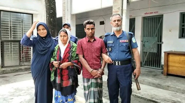 ময়মনসিংহ ত্রিশালে তিন বছরের শিশু হত্যার ঘটনায়  সৎ মা ও বাব