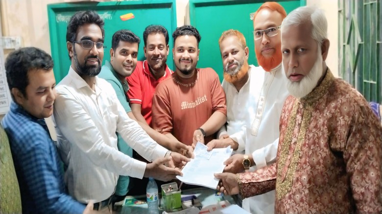 টিচার্স ক্লাবের কার্যকরী পরিষদ নির্বাচনে সম্পাদক পদে মনোনয়ন